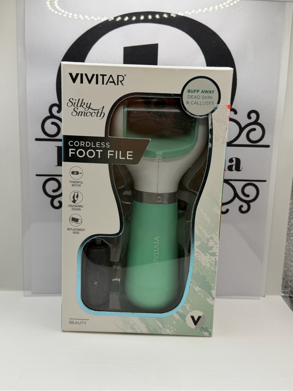 Vivitar Silky Smooth Cordless Foot File - Mint Green
